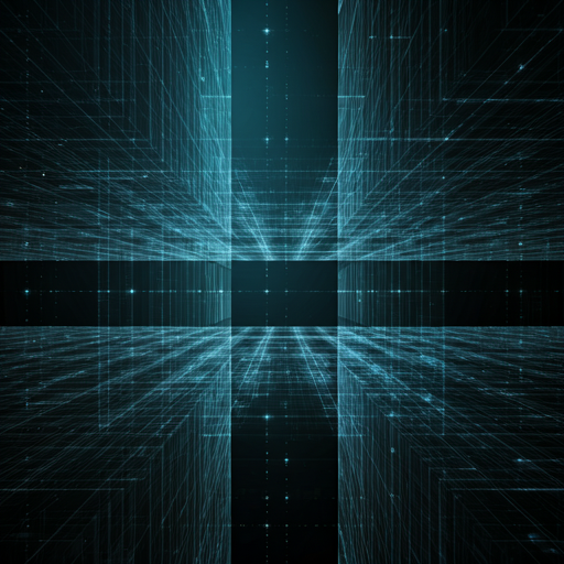 蓝色数字网络结构